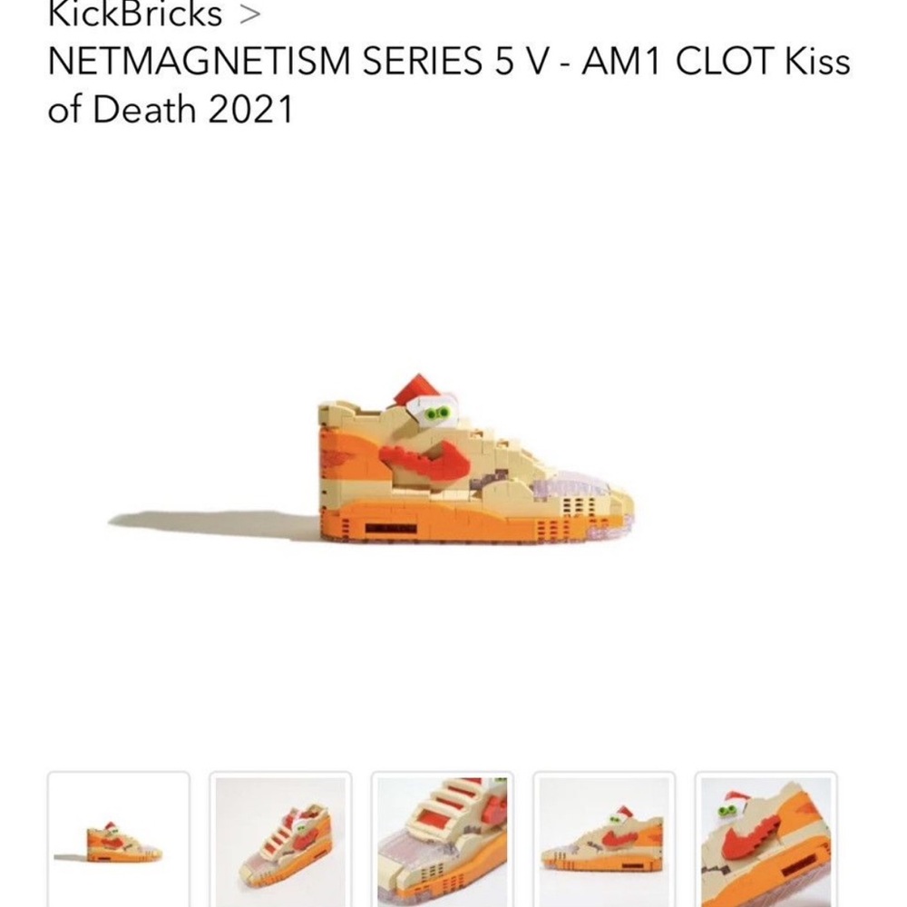 NETMAGNETISM SERIES 5 V - Nike Air Max 1 CLOT Kiss of Death LEGO Kick Brick - Picture 6 of 7